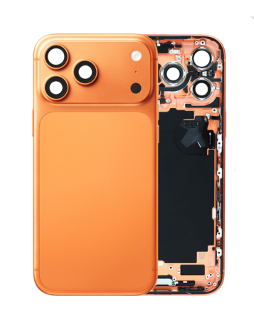 Back Housing Frame with Small Components Pre-Installed for iPhone 17 Pro Max (COSMIC ORANGE) (International Version) (OEM Pull B Grade)