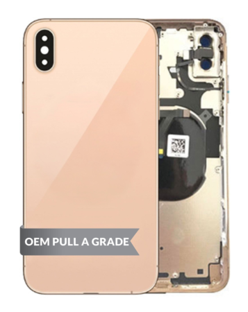 Back Housing Frame with Small Components Pre-Installed for iPhone XS Max (GOLD) (OEM Pull A Grade)
