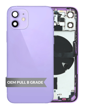 Housing Frame with Small Parts Pre-Installed for iPhone 12 Mini (PURPLE) (International) (OEM Pull B Grade)