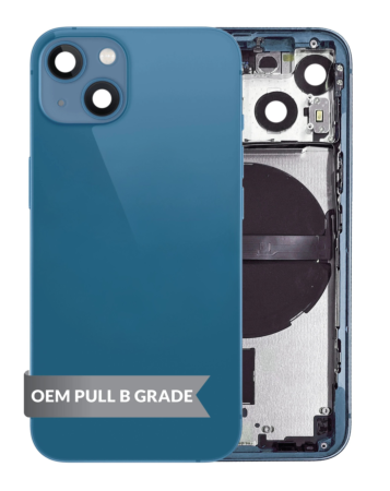 Housing Frame with Small Parts Pre-Installed for iPhone 13 Mini (BLUE) (International) (OEM Pull B Grade)