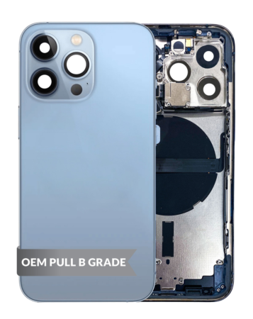 Housing Frame with Small Parts Pre-Installed for iPhone 13 Pro (BLUE) (International) (OEM Pull B Grade)