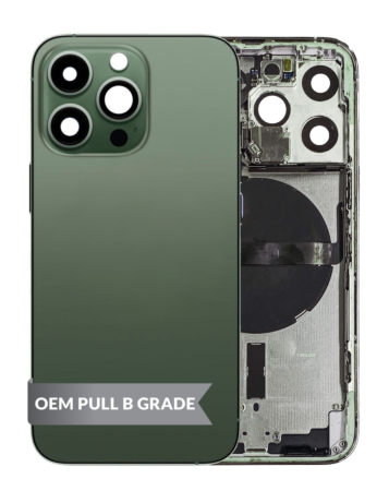 Housing Frame with Small Parts Pre-Installed for iPhone 13 Pro (GREEN) (International) (OEM Pull B Grade)