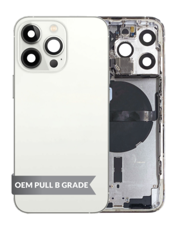 Housing Frame with Small Parts Pre-Installed for iPhone 13 Pro (SILVER) (International) (OEM Pull B Grade)