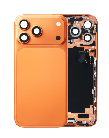 Back Housing Frame with Small Components Pre-Installed for iPhone 17 Pro Max (COSMIC ORANGE) (US Version) (OEM Pull B Grade)