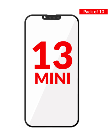 Front Glass with OCA (Pack of 10) for iPhone 13 Mini (Premium)