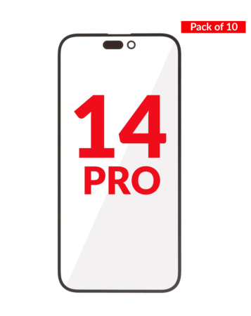 Front Glass with OCA (Pack of 10) for iPhone 14 Pro (Premium)