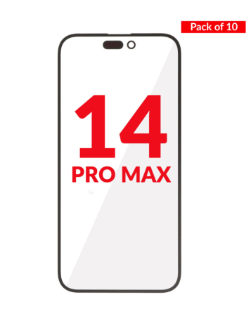 Front Glass with OCA (Pack of 10) for iPhone 14 Pro Max (Premium)