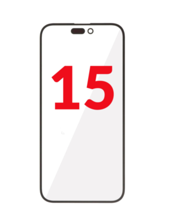 2-in-1 (Front Glass + OCA) for iPhone 15 (Premium) (Pack of 10)