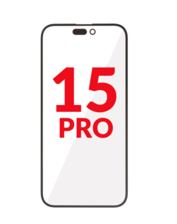 2-in-1 (Front Glass + OCA) for iPhone 15 Pro (Premium) (Pack of 10)