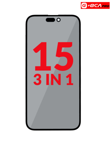 3in1 (Front Glass + Polarizer Film + OCA) for iPhone 15 (Premium)