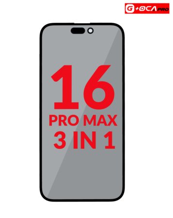 3in1 (Front Glass + Polarizer Film + OCA) for iPhone 16 Pro Max (Premium)