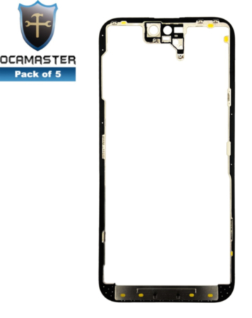 Grab the wholesale deals on the iPhone 14 Pro Max OCA Master metal frame, pack of 5, premium quality.