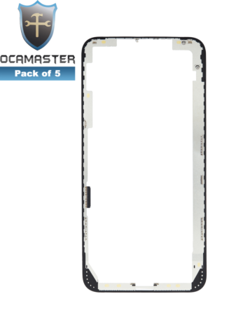Order the pack of 5 OCA Master metal frames for iPhone XS Max.