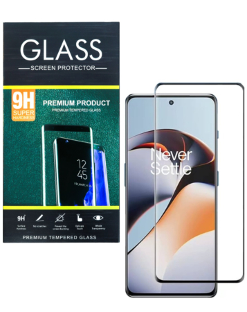 Clear Tempered Glass for OnePlus 12R (Case Friendly / 3D Curved / 1 Piece)