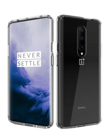 OnePlus 7 Hybrid Case with Air Cushion Technology - CLEAR (Only Ground Shipping)