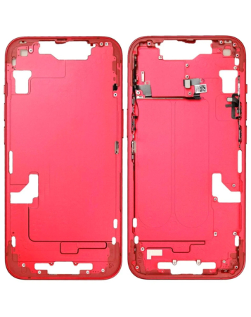Order the red middle frame with small parts for iPhone 14 US version OEM pull B grade.

