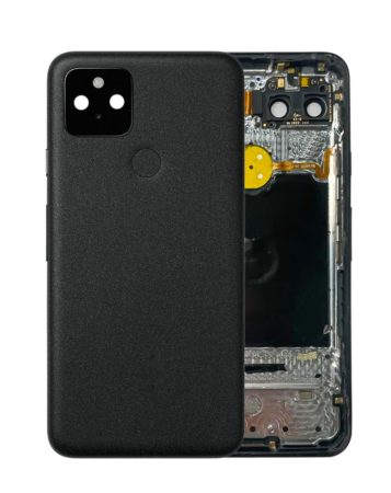 Housing Frame with Small Components Pre-Installed for Google Pixel 5 (JUST BLACK) (OEM Pull C Grade)