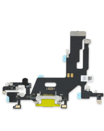Shop the iPhone 11 charging port flex cable in yellow, OEM pull.
