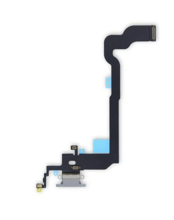 Stock up on the iPhone X charging port flex cable in white, OEM pull.