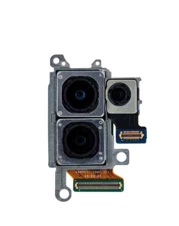 Order the Back Camera Module with Wide, Telephoto, and Depth Cameras for Galaxy S20 Plus 5G, US Version, OEM Pull.