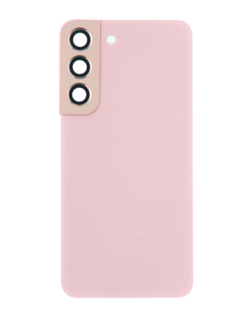 Shop the Back Glass with Camera Lens for the Galaxy S22 Service Pack in Pink Gold.
