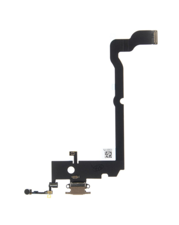 Purchase the gold charging port flex cable for iPhone XS Max – OEM pull.