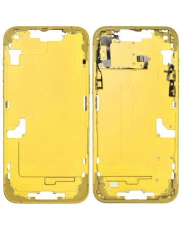 Middle Frame w/Parts for iPhone 14 Plus (YELLOW) (US Version) (OEM Pull A Grade)