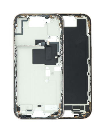 Shop the Middle Frame with Parts for iPhone 16 Pro in Desert Titanium, OEM Pull A Grade, US Version.