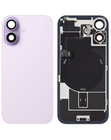 Back Glass with Frame and Wireless NFC Charging Flex and MagSafe Magnet for iPhone 17 (LAVENDER) (OEM Pull A Grade)