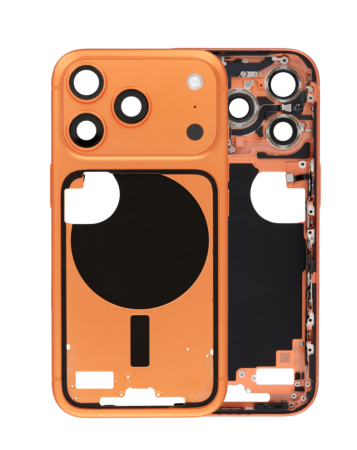 Middle Frame with Small Parts for iPhone 17 Pro (COSMIC ORANGE) (US Version) (OEM Pull A Grade)