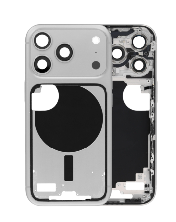 Middle Frame with Small Parts for iPhone 17 Pro (SILVER) (US Version) (OEM Pull A Grade)