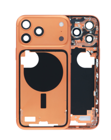 Middle Frame with Small Parts for iPhone 17 Pro Max (COSMIC ORANGE) (US Version) (OEM Pull A Grade)