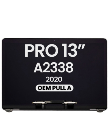 MacBook Pro 13" (A2338 / Late 2020) (M1/M2) LCD Assembly (SPACE GRAY) (OEM Pull A Grade)
