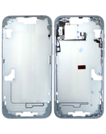 Shop the middle frame with small parts for the iPhone 14 Plus — in Blue, US version, OEM pull B grade.








