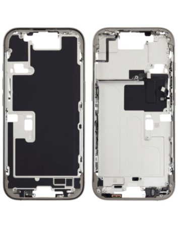 Middle Frame with Photo Capture Button and Small Parts for iPhone 16 Pro (NATURAL TITANIUM) (Interna