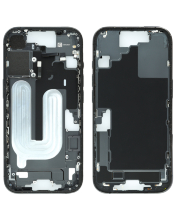 Middle Frame with Small Parts for iPhone 17 (BLACK) (International Version) (OEM Pull B Grade)