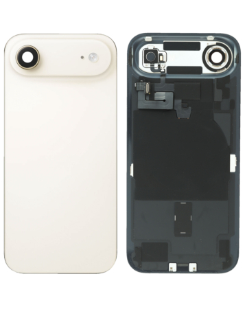 Back Glass with Frame and Wireless NFC Charging Flex and MagSafe Magnet for iPhone Air (LIGHT GOLD) (OEM Pull B Grade)