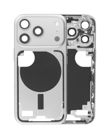 Middle Frame with Small Parts for iPhone 17 Pro (SILVER) (US Version) (OEM Pull B Grade)