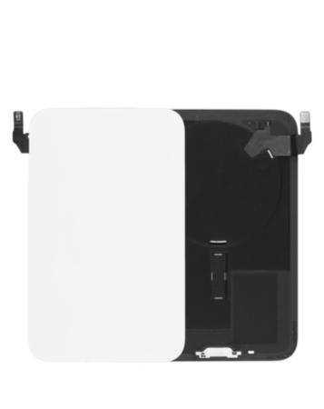 Back Glass with MagSafe Magnet & NFC & Flashlight Flex for iPhone 17 Pro Max (SILVER) (OEM Pull B Grade)