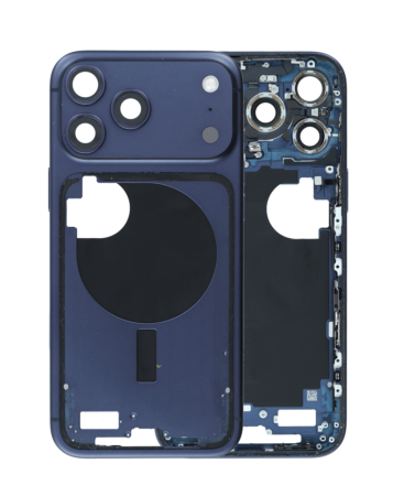 Middle Frame with Small Parts for iPhone 17 Pro Max (DEEP BLUE) (US Version) (OEM Pull B Grade)