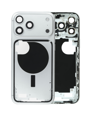 Middle Frame with Small Parts for iPhone 17 Pro Max (SILVER) (US Version) (OEM Pull B Grade)