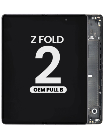OLED Assembly with Frame for Galaxy Z Fold 2 F916U (MYSTIC BLACK) (OEM Pull B Grade)