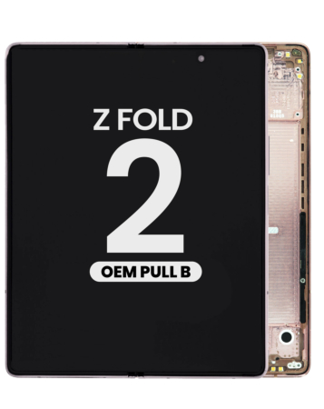 OLED Assembly with Frame for Galaxy Z Fold 2 F916U (MYSTIC BRONZE) (OEM Pull B Grade)