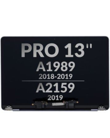 LCD Assembly for MacBook Pro 13" (A1989 / Late 2018 / Early 2019)(A2159 / Mid 2019) (SPACE GRAY) (OEM Pull A Grade)