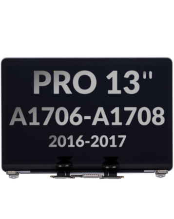LCD Assembly (SPACE GRAY) for MacBook Pro 13" (A1706 / A1708 / Late 2016 / Mid 2017) (OEM Pull D Grade)