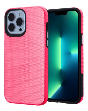 Shock Absorption Protective Dual Layer Case - PINK for iPhone 13 Pro Max (Only Ground Shipping)
