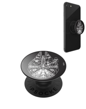 PopSockets - PopGrip Star Wars - Millennium Falcon Aluminum (Only Ground Shipping)