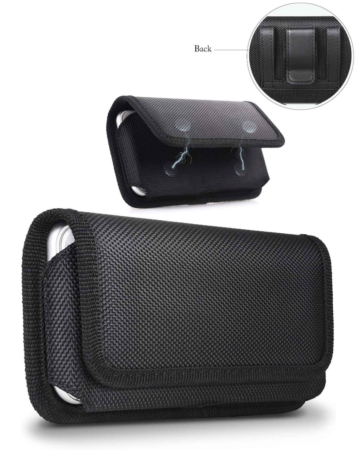 6.5" Horizontal Magnetic Nylon Cell Phone Belt Clip Pouch (Only Ground Shipping)