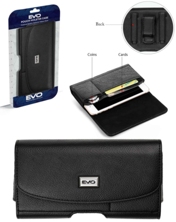 EVO 7.2" Horizontal Nylon Pouch with Card Holder (Only Ground Shipping)