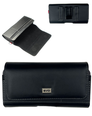 EVO 5.5" Horizontal Pouch with Belt Clip - BLACK (Only Ground Shipping)